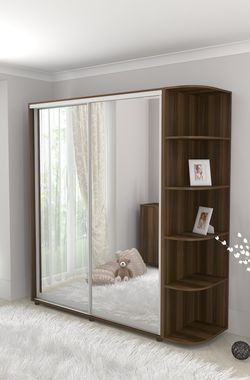 Cupboard 1800 with 2 mirrors
