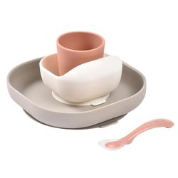 купить Посуда для кормления Beaba B913602 Set de masa silicon 4 piese Terracotta Gazelle в Кишинёве 