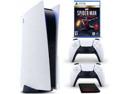 SONY PlayStation 5 + DualSens White + Spider Man Miles Morales + Battlefield, Black