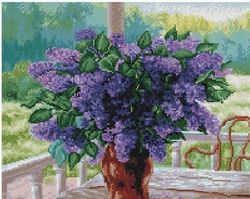 Майская сирень, 40x50 см, алмазная мозаика, 40x50 см, Артукул: QA203069