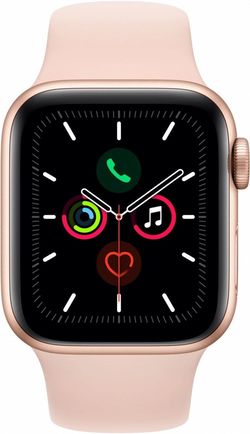 Apple Watch 5 40mm/Gold Aluminium Case With Pink Sand Sport Band, MWV72 GPS