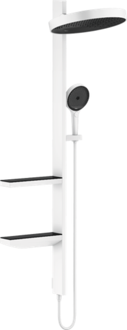 Sistema de dus hansgrohe Rainfinity Showerpipe 360 cu montarea ascunsa, alb mat