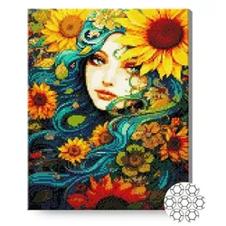 купить Картина по номерам Art Gallery GA87150 Mozaic cu diamante 40x50cm Zana florilor в Кишинёве 