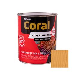 CORAL Лак для дерева на водной основе 0,75 л, Дуб