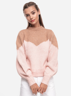 Трикотаж VERO MODA Розовый/бежевый