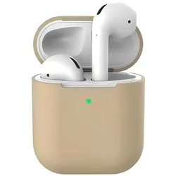 купить Чехол для наушников Helmet Airpods 2, silicone, Sand Pink в Кишинёве 