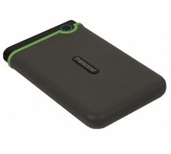 4.0TB (USB3.1/Type-C) 2.5" Transcend "StoreJet 25M3C", Iron Gray, Rubber Shock-Resistant, 1T Backup