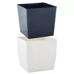 cumpără Ghiveci pentru flori Aleana 115085 Cvadro 27x27x26 cm, white rose în Chișinău 