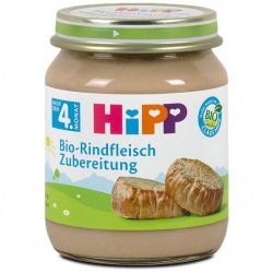 Hipp Bio пюре говядина, 4+мес. 125г
