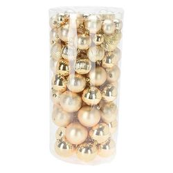 cumpără Decor de Crăciun și Anul Nou Promstore 36858 Set globuri 100buc, Gold, plastic în Chișinău 