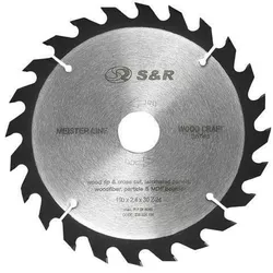 купить Диск отрезной S&R 238040230 Диск для дерева 230x30x2,4 мм 40 MEISTER в Кишинёве 
