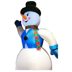 cumpără Figurină cu lumină Promstore 51207 Figurina gonflabila Omul de zăpada LED, 320x140x360cm în Chișinău 