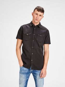 Рубашка JACK&JONES Чёрный 12134562 jack jones.