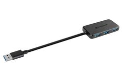 USB  3.0 Hub 4-port Transcend "TS-HUB2K" Black (1xUSB-A 3.0 to 4xUSB-A 3.0 5Gb/s)