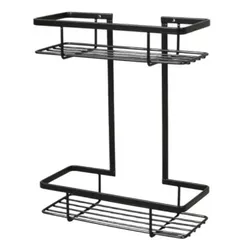 купить Полка для ванной Hydro S HOLA, Inox/Neagra, dubla p/u baie в Кишинёве 