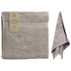 cumpără Prosop H&S 53878 Prosop 50x100cm bumbac, gri în Chișinău 