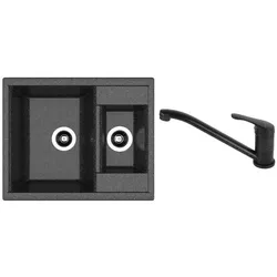 купить Мойка кухонная со смесителем Dr.Gans Astra 620K + SanDonna F 1066 negru в Кишинёве 
