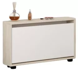 купить Полка для обуви Mobildor-Lux Leo Slim 50x16x47H cm Sonoma/White в Кишинёве 