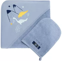 cumpără Accesoriu pentru baie Premaman PBRIQO-BLM-UNQ Prosop de baie cu gluga si manusa Dino în Chișinău 