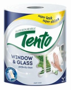 Полотенца бумажные TENTO Window&Glass 2 слоя 65м