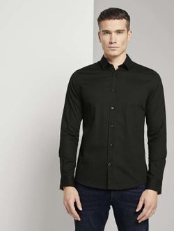 Рубашка TOM TAILOR Чёрный 1024321 tom tailor