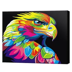 купить Картина по номерам Art Gallery CX3644 20x30cm Vultur curcubeu в Кишинёве 