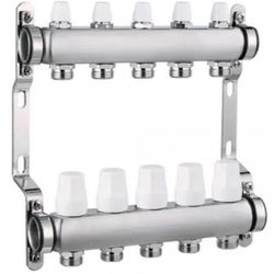 купить Комплект распределителей Hydro S Colector complet din Inox, 5 căi 1"x3/4" (0711662) в Кишинёве 