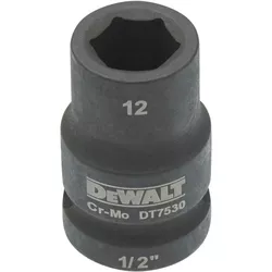 купить Набор головок, бит, насадок DeWalt DT7530 cap hexagonal impact DT7530 (Scurte) 12mm 1/2 в Кишинёве 