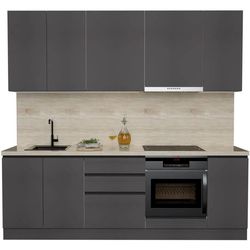 купить Мебель для кухни ArtFlame GOLA Storm Grey (2.4 m.l.) в Кишинёве 