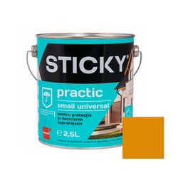 STICKY PRACTIC Эмаль Алкидная Охра 2,5 л
