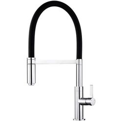 cumpără Bateria bucătărie Helika-AquaSanita 7003-001 COLOS Chrome+black silicone hose în Chișinău 