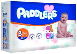 Подгузники Paddlers Standart №3 Midi 4-9kg 40