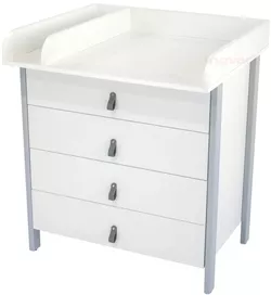 купить Комод-пеленатор Ingvart 90017041-3 Scandi Alb/Gri в Кишинёве 