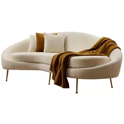 купить Диван Trendy Eses Crema Bouclett 255x85x120cm (3 locuri) в Кишинёве 