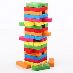 Настольная игра Дженга цветная, код 118608