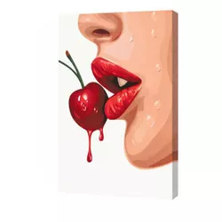 купить Картина по номерам BrushMe BS54340 40x50cm Eco, Rosu seducator в Кишинёве 