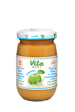 VITA Baby пюре яблоко со сливками Неженка 180 г