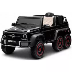 cumpără Mașină electrică pentru copii Kids car 8380036-6R_Black Mercedes-Benz G63 AMG 6×6, 12V10AH, scaune din piele în Chișinău 