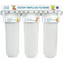 купить Фильтр проточный для воды Aqua Factory AF-3 под мойку-тройной в Кишинёве 