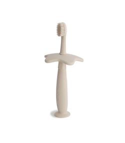 Щетка силиконовая Mushie Training Toothbrush Shifting Sand