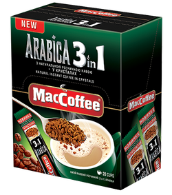 MacCoffee 3in1 freeze dried Arabica (20 plicuri)