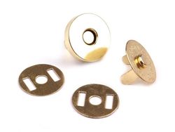 Capse magnetice, auriu, Ø18 mm