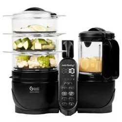 cumpără Aparat de gatit cu abur si blender Babymoov A001140 Robot multifunctional 5in1 Nutribaby (+) XL Mineral Black în Chișinău 