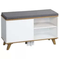 cumpără Raft pentru încălțăminte Kesper 15942 Dulap pantofi alb PAL 77x30x48cm în Chișinău 