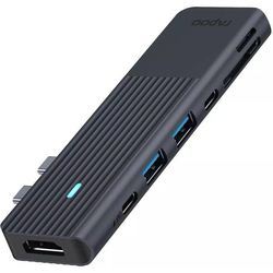 cumpără Adaptor IT Rapoo 217690 UCM-2003 USB-C Multiport Adapter, 7-in-2, grey în Chișinău 