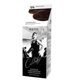 Краска для волос, ESTEL Celebrity, 125 мл., 5/4 - Темный шоколад