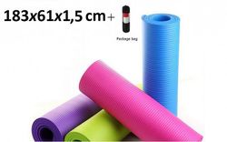 Коврик для йоги и фитнеса 1,5см+Чехол