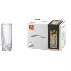 купить Посуда для напитков Bormioli Rocco 24919 Set pahare HB America'20s 6buc, 400ml в Кишинёве 
