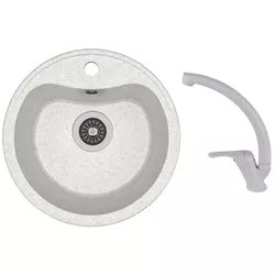 cumpără Chiuvetă bucătărie cu bateria Dr.Gans DORA + SanDonna F 1069 gri în Chișinău 