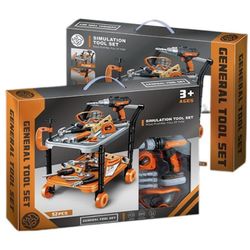 купить Игрушка Essa 778-48 Tânărul constructor, cu cărucior portabil pentru unelte в Кишинёве 